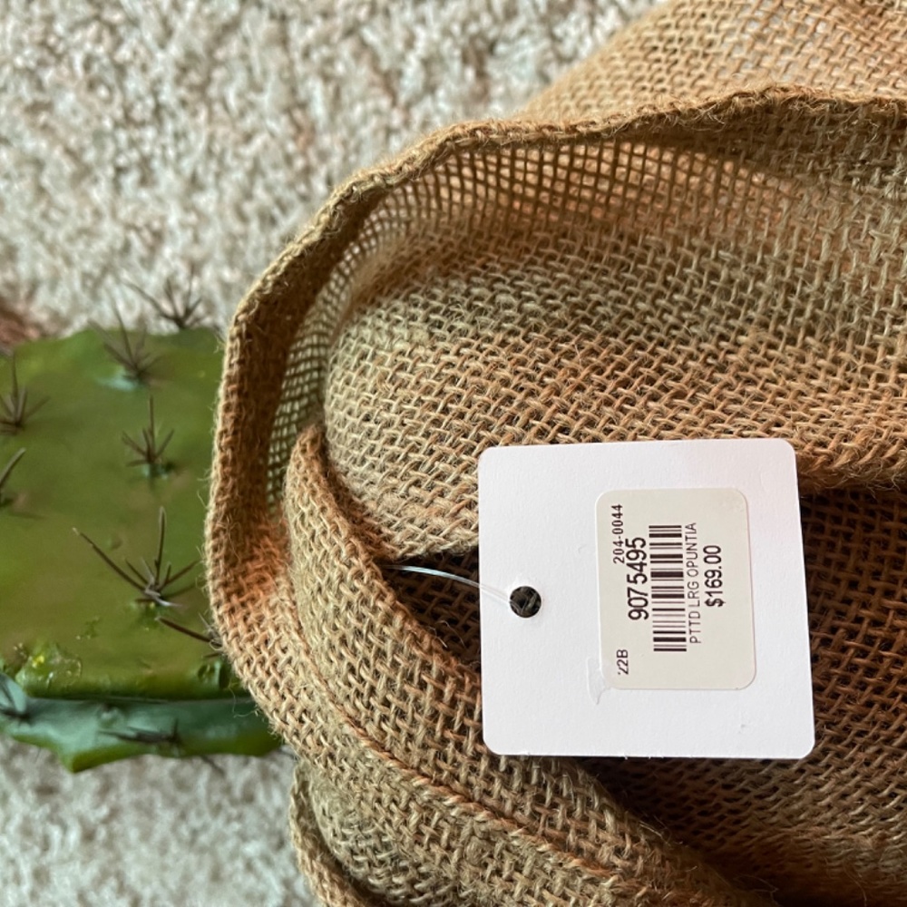 POTTERY BARN Faux Potted Opuntia Cactus Large - Picture 3 of 4